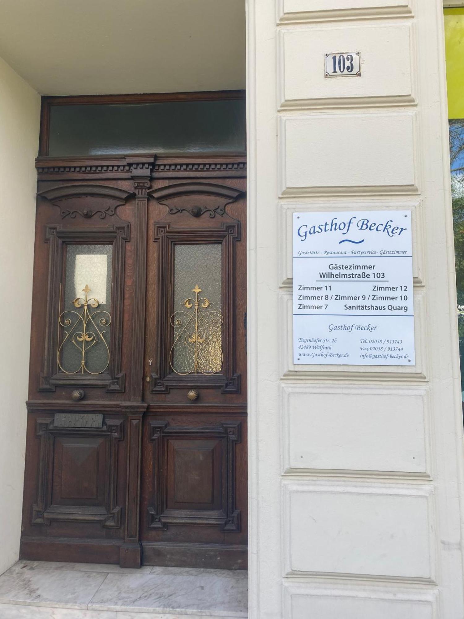 Gaestezimmer Gasthof Becker Hotel Wulfrath Kültér fotó